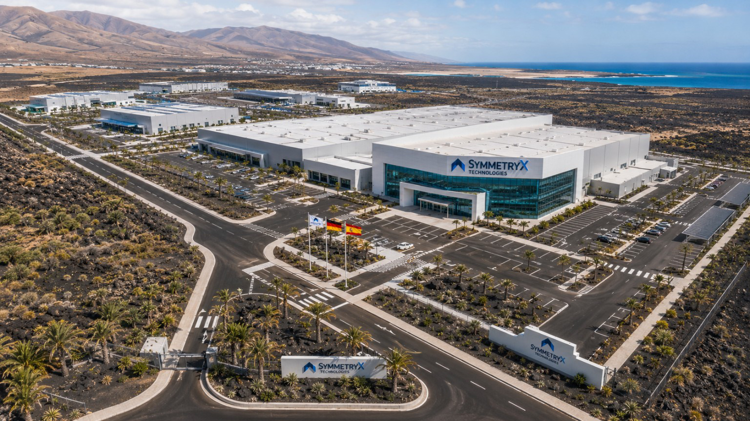 Symmetry Campus auf Fuerteventura — Konzeptvisualisierung